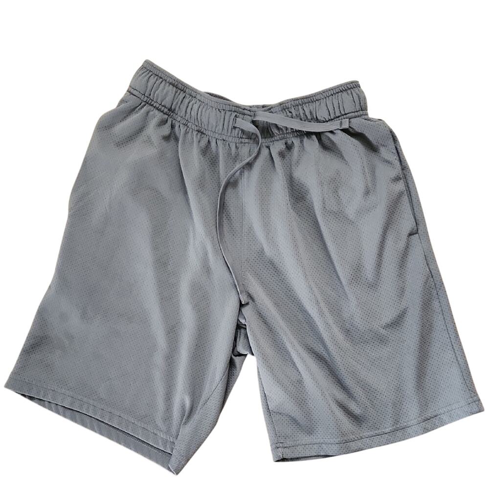 Athletic works Men's small Gray Athletic Mesh Shorts with Drawstring